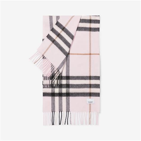 burberry pink cashmere scard|Burberry reversible check cashmere scarf.